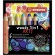 Комплект цветни моливи, Stabilo, Woody Arty 3 в 1 + острилка ST8806-1-20, 6 цвята