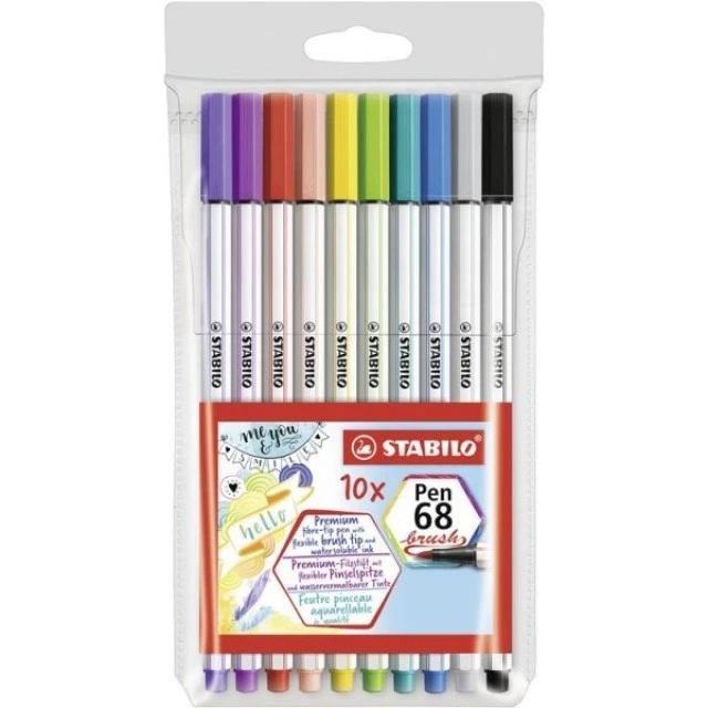 Pen 68 Brush pen set - set of 10 colors