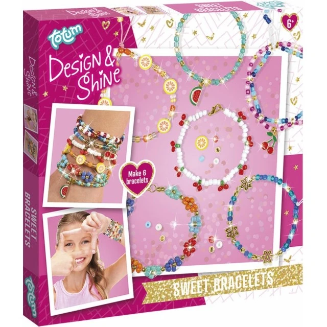 Creative set DIY sweet bracelets, 6 pieces