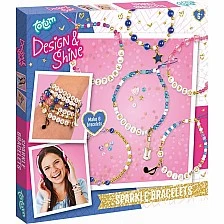 Creative set DIY sparkling bracelets, 6 pieces