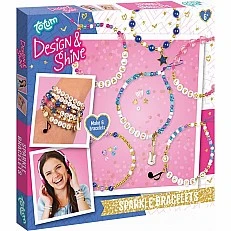 Creative set DIY sparkling bracelets, 6 pieces