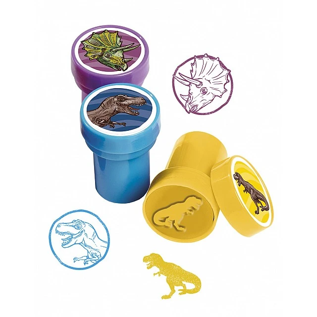 Stamp set 12 pieces - Dinosaurs