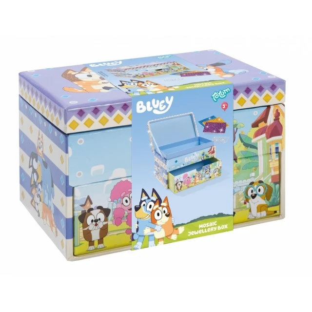 Творчески комплект, Totum, Bluey, Декорирай сам кутия за бижута