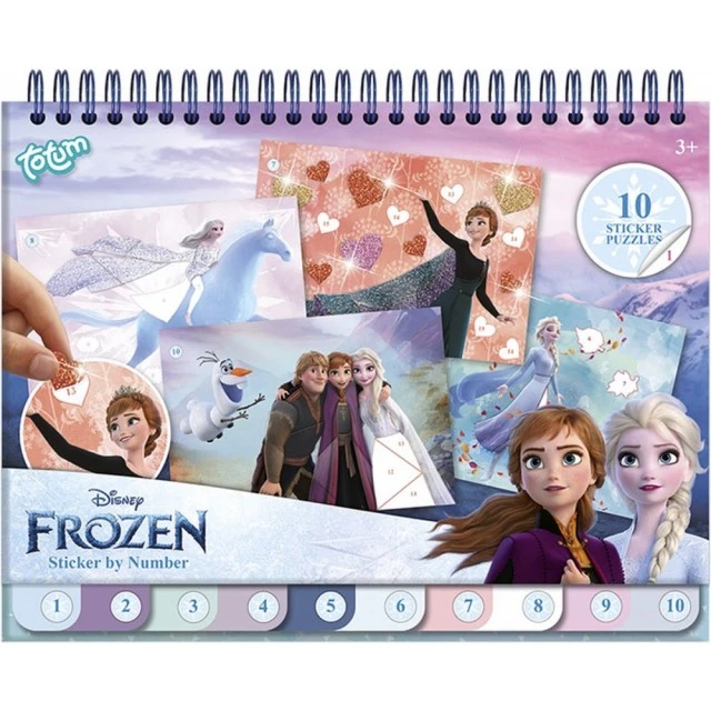 Творчески комплект Frozen, Книжка за оцветяване и стикери 2в1