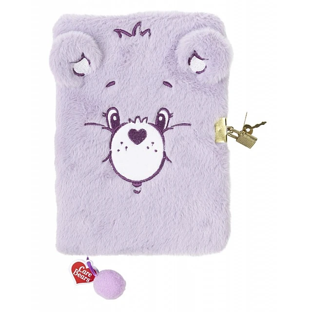 Fluffy Diary, Totum, Care Bears, with Padlock, Blue