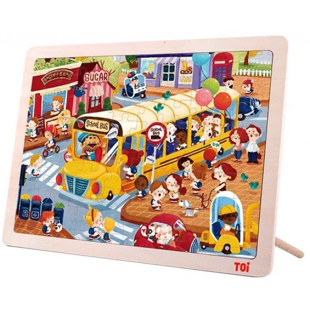 School bus - 100 piece puzzle