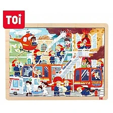 Fire in the city - puzzle 100 pieces