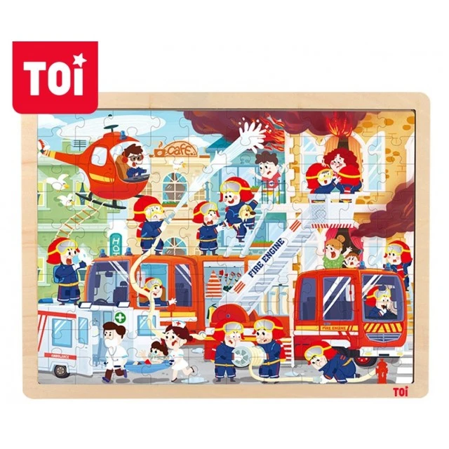 Fire in the city - puzzle 100 pieces