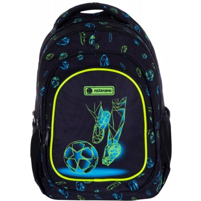 School backpack, Astra, Football, 39x28x15cm