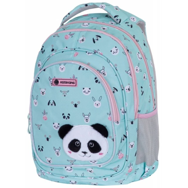 School backpack, Astra, Panda, 39x28x15cm