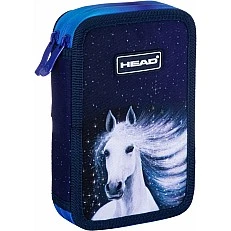 School pencil case Head, Galactic Unicorn, 20.5x13x4.5 cm
