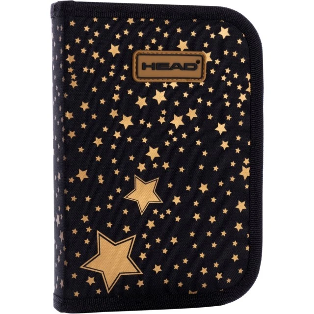 Single vanity case without accessories, Head, Night sky gold effect, 20x14x3.5cm