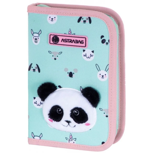 School toiletry bag Astra, Panda, 20x14x3.5 cm