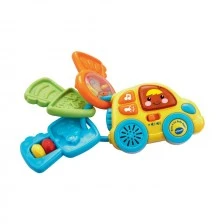 Rattle keychain with sound and light