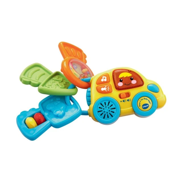 Rattle keychain with sound and light