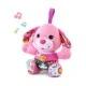 Musical plush toy - Pink puppy