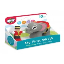 Ellie the elephant and her trainer