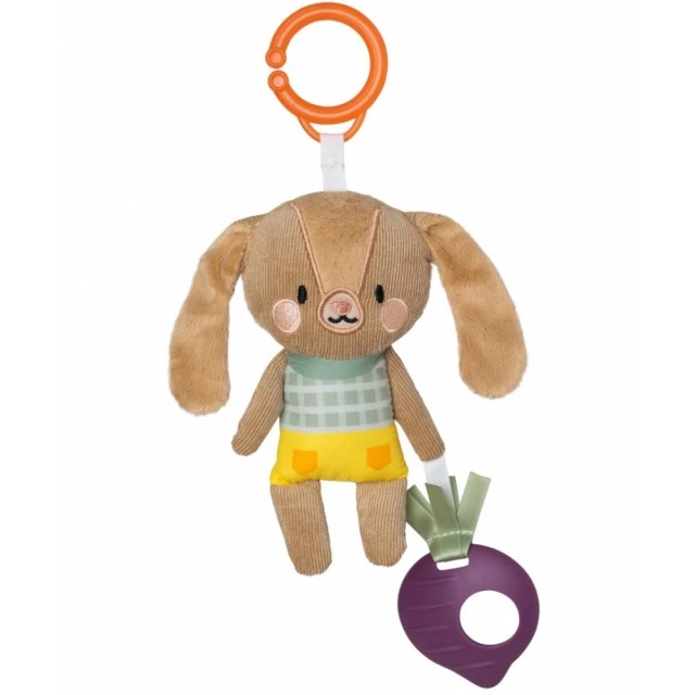 Baby soft rattle Bunny Jenny, Brown