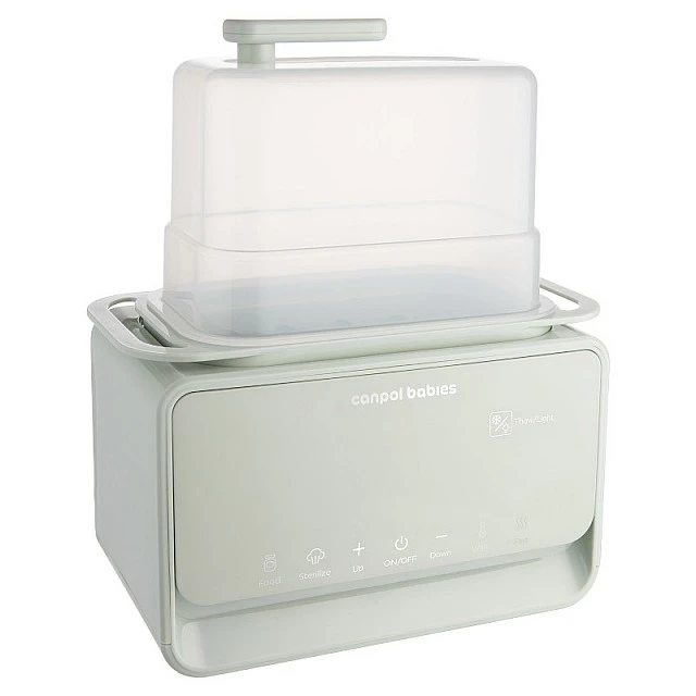7-in-1 bottle warmer and sterilizer with thermostat and lamp