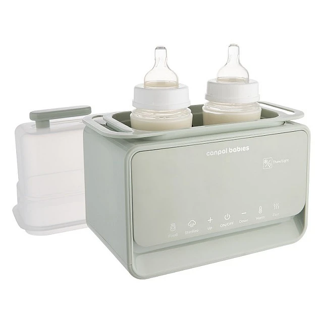 7-in-1 bottle warmer and sterilizer with thermostat and lamp