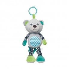 Мека музикална играчка BEARS, 0м+, сива