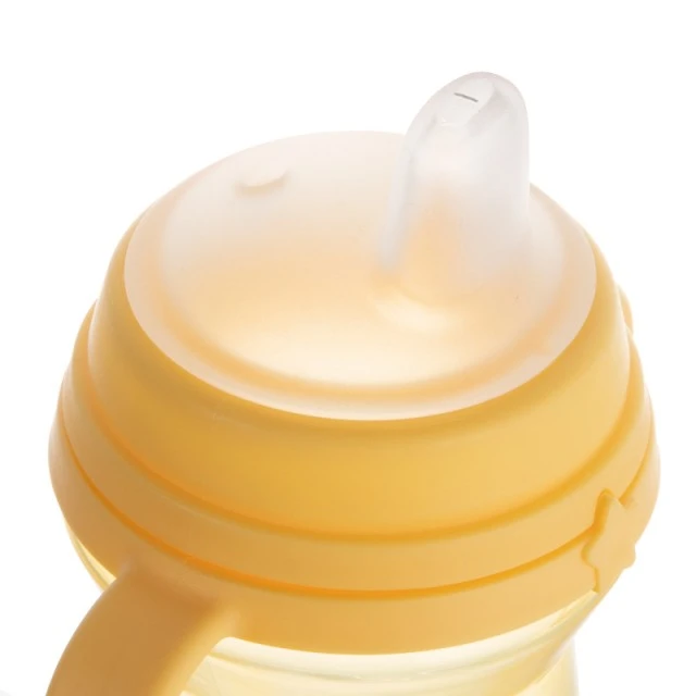 Чаша със сламка 150 мл yellow