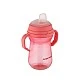 Cup with straw 250 ml pink