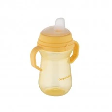 Чаша със сламка 250 мл yellow