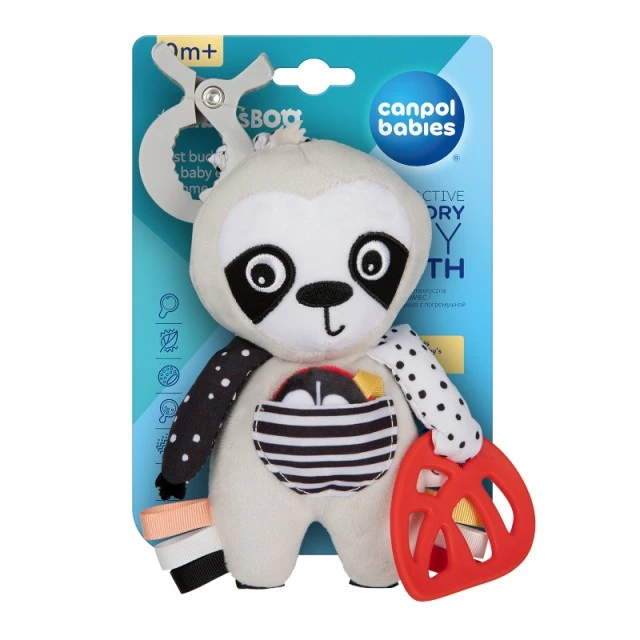 Interactive toy with clip Boo