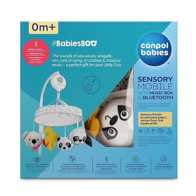 Boo musical bed toy
