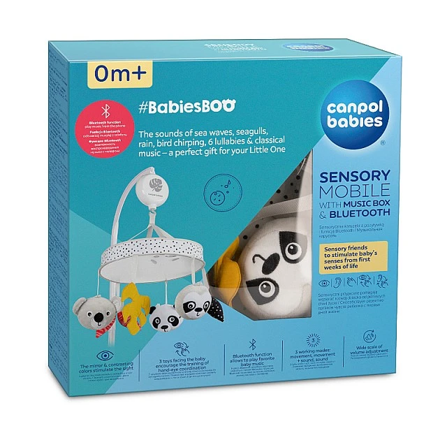 Boo musical bed toy