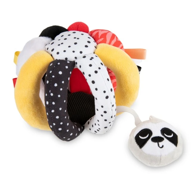 Soft ball with a Boo rattle