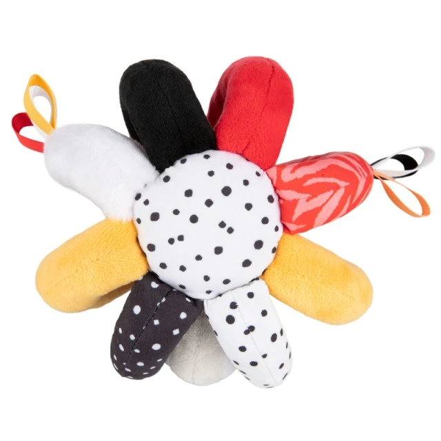 Soft ball with a Boo rattle