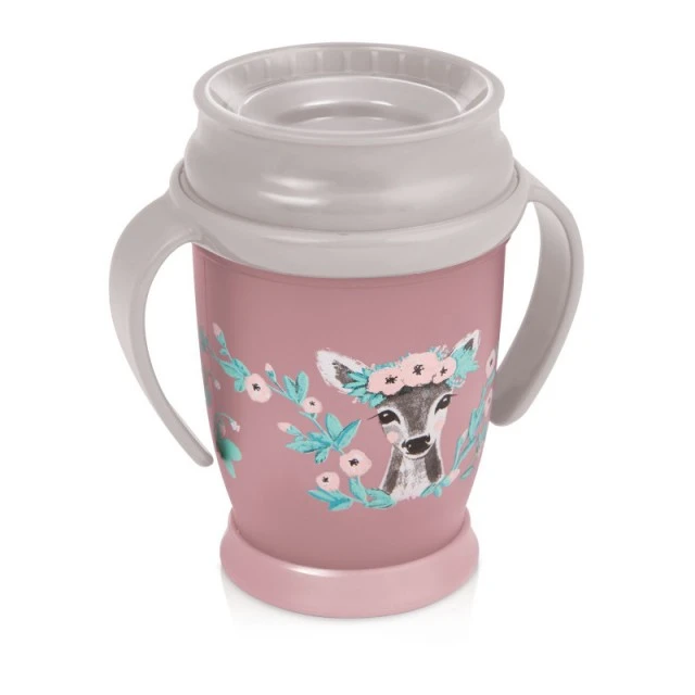 Чаша с дръжки 360 градуса Wild Soul girl 250 мл, 9 м+