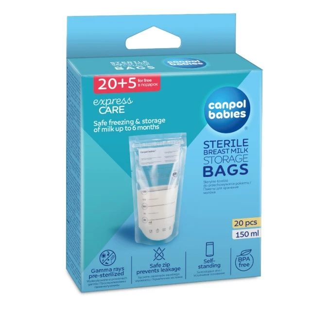 Breast milk storage bags 150 ml. - 20 pcs.