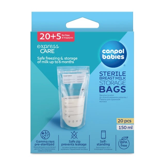 Breast milk storage bags 150 ml. - 20 pcs.