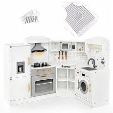 Children's corner kitchen with sound and light, Costway
