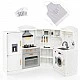Children's corner kitchen with sound and light, Costway