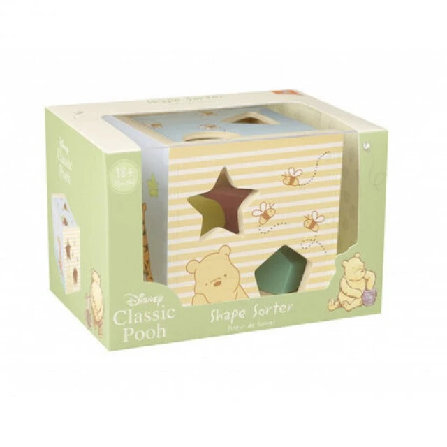 Wooden sorter with colorful shapes - Winnie the Pooh (FSC®)