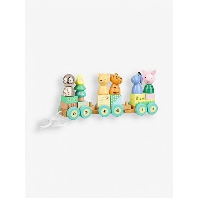 Wooden pull-along train - Winnie the Pooh and friends (FSC®)