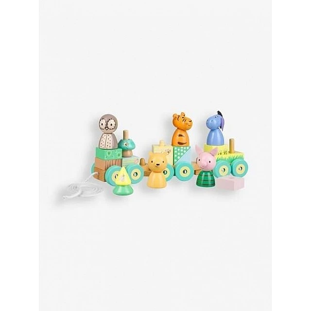 Wooden pull-along train - Winnie the Pooh and friends (FSC®)