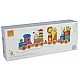 Large wooden train, puzzle and sorter - Animals Collection