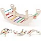 Wooden swing climber "Rainbow" 4in1, Costway