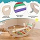 Wooden swing climber "Rainbow" 4in1, Costway