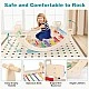 Wooden swing climber "Rainbow" 4in1, Costway