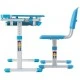 Adjustable children's desk and chair, blue, Costway