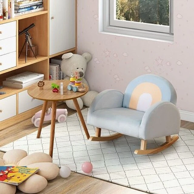 Children’s rocking chair, blue, Costway