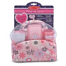 Diaper changing kit in a bag