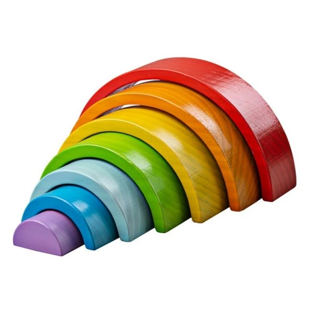 Wooden sorting toy - Rainbow - Small
