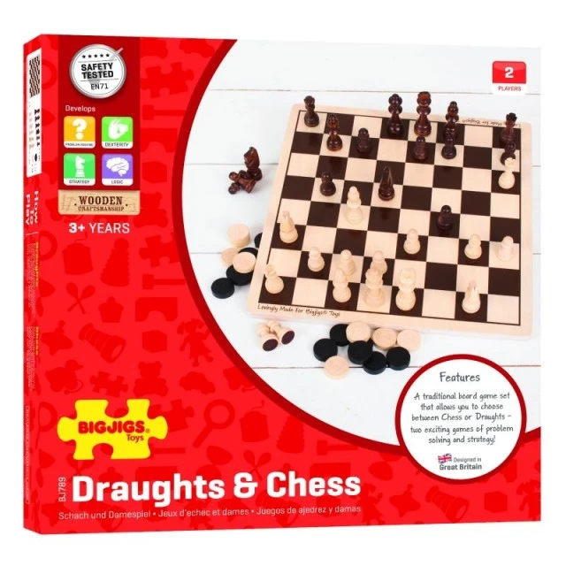 Wooden game 2 in 1 - Chess and backgammon
